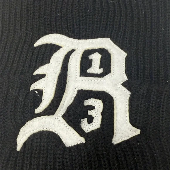 R13 cashmere beanie with chains - Picture 2 of 5